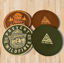 PVC Rubber Coasters Sample